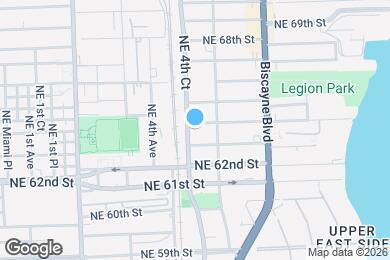 Map image of the property - 424 NE 64th St