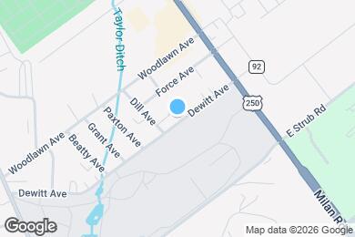 Map image of the property - 709 Dewitt Ave