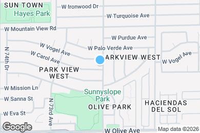 Map image of the property - 7102 W Carol Ave