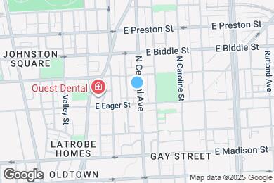 Map image of the property - 1012 N Central Ave
