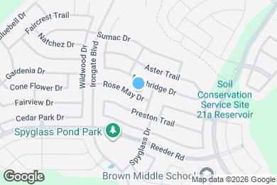 Map image of the property - 2106 Rose May Dr