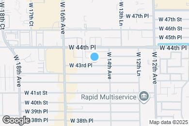 Map image of the property - 1451 W 43rd Pl