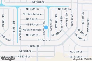 Map image of the property - 3511 NE 17th Ave