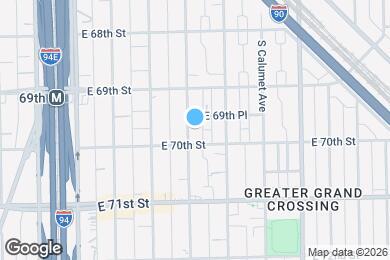 Map image of the property - 6945 S Indiana Ave