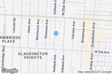 Map image of the property - 1454 Ashland Ave
