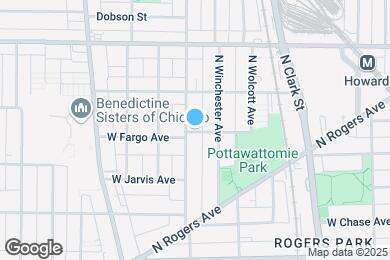 Map image of the property - 1962 W Fargo Ave