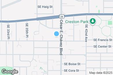 Map image of the property - 3819 SE Francis St