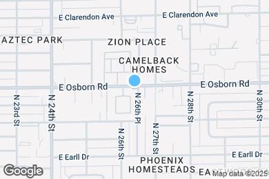 Map image of the property - 3250 N 26th Pl