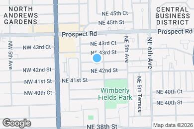 Map image of the property - 250 NE 42nd Ct