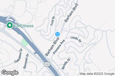 Map image of the property - 3319 Barham Blvd