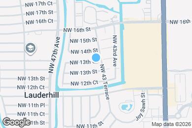 Map image of the property - 4360 NW 13th Ct