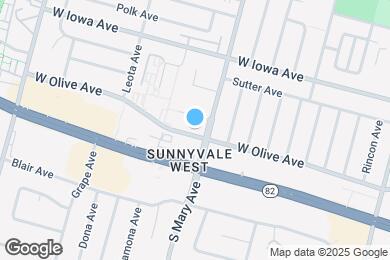 Map image of the property - 1015 W Olive Ave