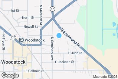 Map image of the property - 316 N Seminary Ave