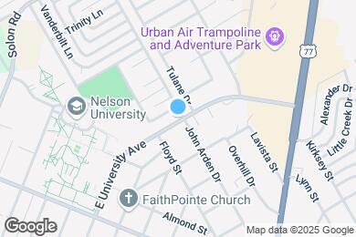 Map image of the property - 613 E University Ave