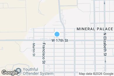 Map image of the property - 1025 W 17th St