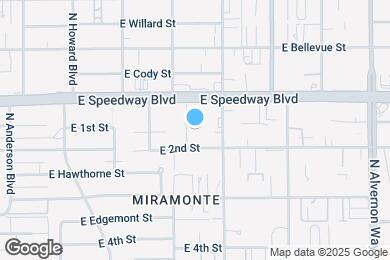 Map image of the property - 1022 N Palo Verde Blvd