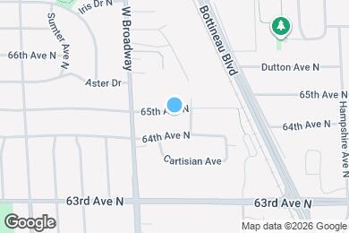 Map image of the property - 7313 65th Ave N