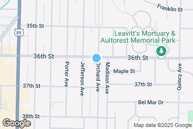 Map image of the property - 3621 Orchard Ave