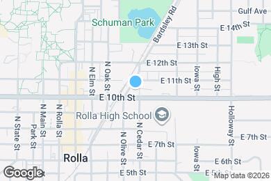 Map image of the property - 1003 N Cedar St