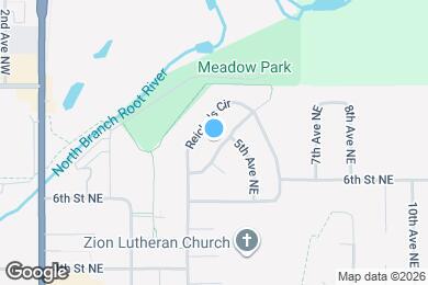 Map image of the property - 411 7th St NE