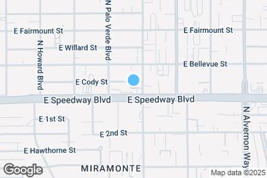 Map image of the property - 3560 E Cody St