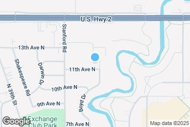 Map image of the property - 3504 11th Ave N