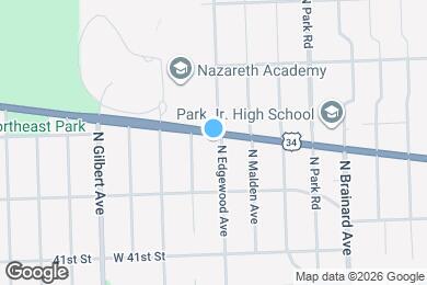 Map image of the property - 140 N Edgewood Ave