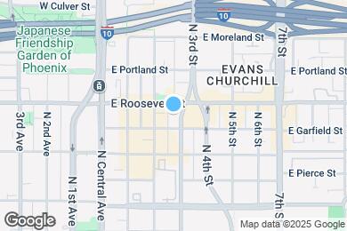 Map image of the property - 295 E Roosevelt St