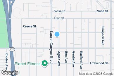 Map image of the property - 6843 Agnes Ave