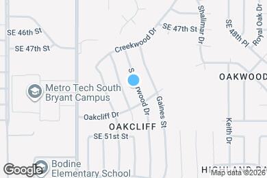 Map image of the property - 5009 S Briarwood Dr