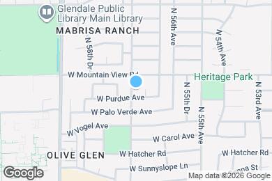 Map image of the property - 9709 N 57th Ave
