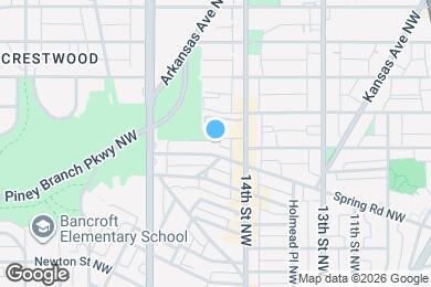 Map image of the property - 1414 Quincy St NW