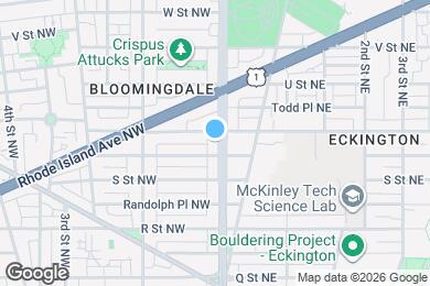 Map image of the property - 1834 N Capitol St NW