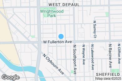 Map image of the property - 1448 W Fullerton Ave