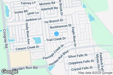Map image of the property - 5828 Trail Creek Dr