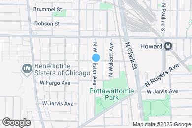 Map image of the property - 7439 N Winchester Ave