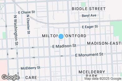 Map image of the property - 829 N Montford Ave