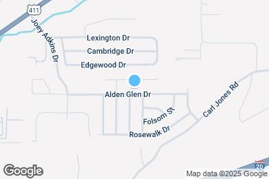 Map image of the property - 1129 Alden Glen Dr
