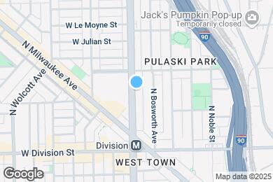 Map image of the property - 1333 N Ashland Ave