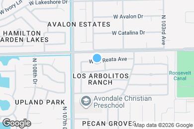 Map image of the property - 10613 W La Reata Ave