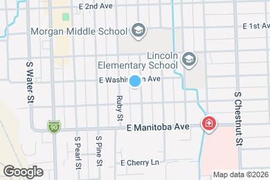 Map image of the property - 305 S Sprague St