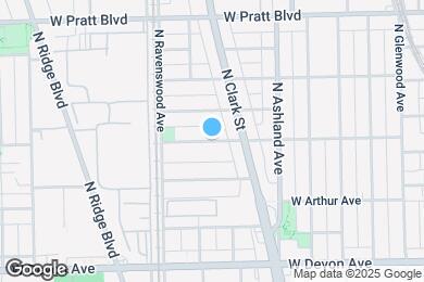 Map image of the property - 1716 W Albion Ave