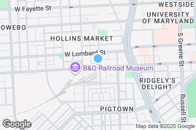 Map image of the property - 830 W Pratt St