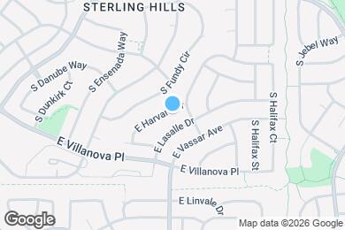 Map image of the property - 19744 E Harvard Dr