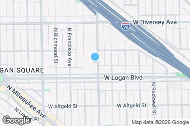 Map image of the property - 2622 N California Ave