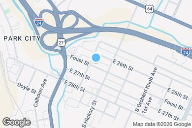 Map image of the property - 1605 Foust St