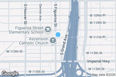 Map image of the property - 11150 S Figueroa St