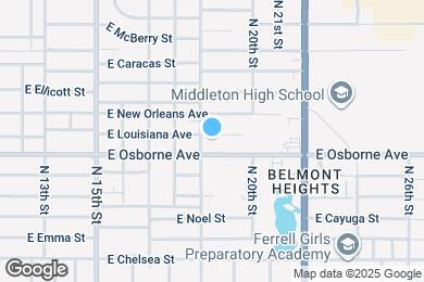 Map image of the property - 1905 E Louisiana Ave