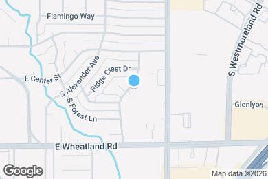 Map image of the property - 222 Creekwood Ct