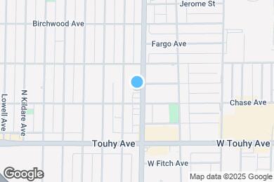 Map image of the property - 7314 N Crawford Ave